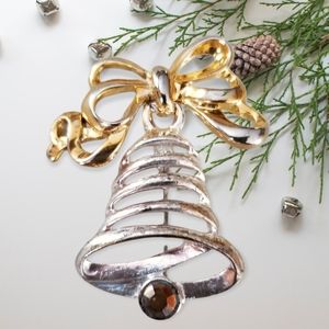Danecraft Christmas Bell Brooch